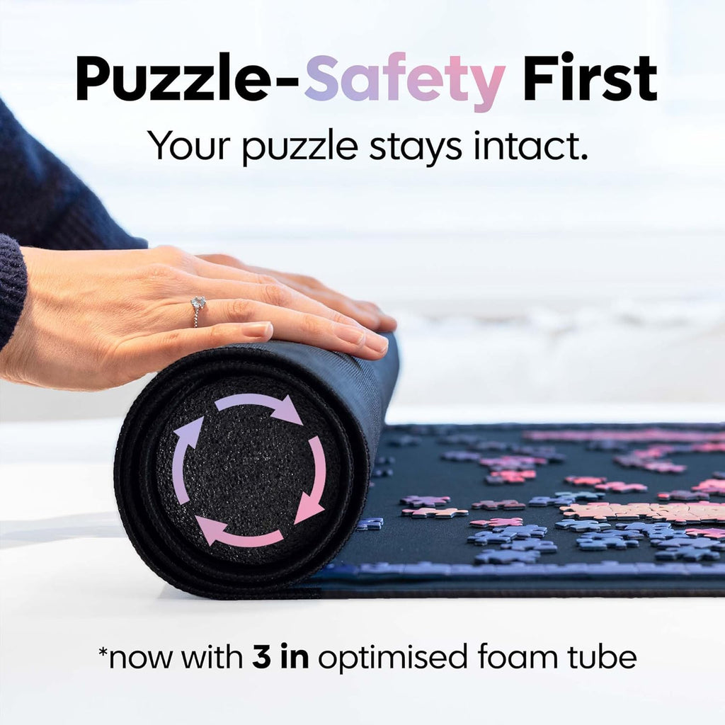 Puzzle mat + storage bag + 4 sorting trays + Free 500-piece puzzle